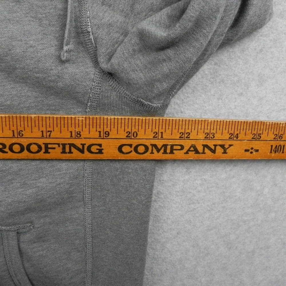J.Crew Hoodie Mens Medium Gray Full Zip Outerwear Fleece Cotton Sweatshirt 18038